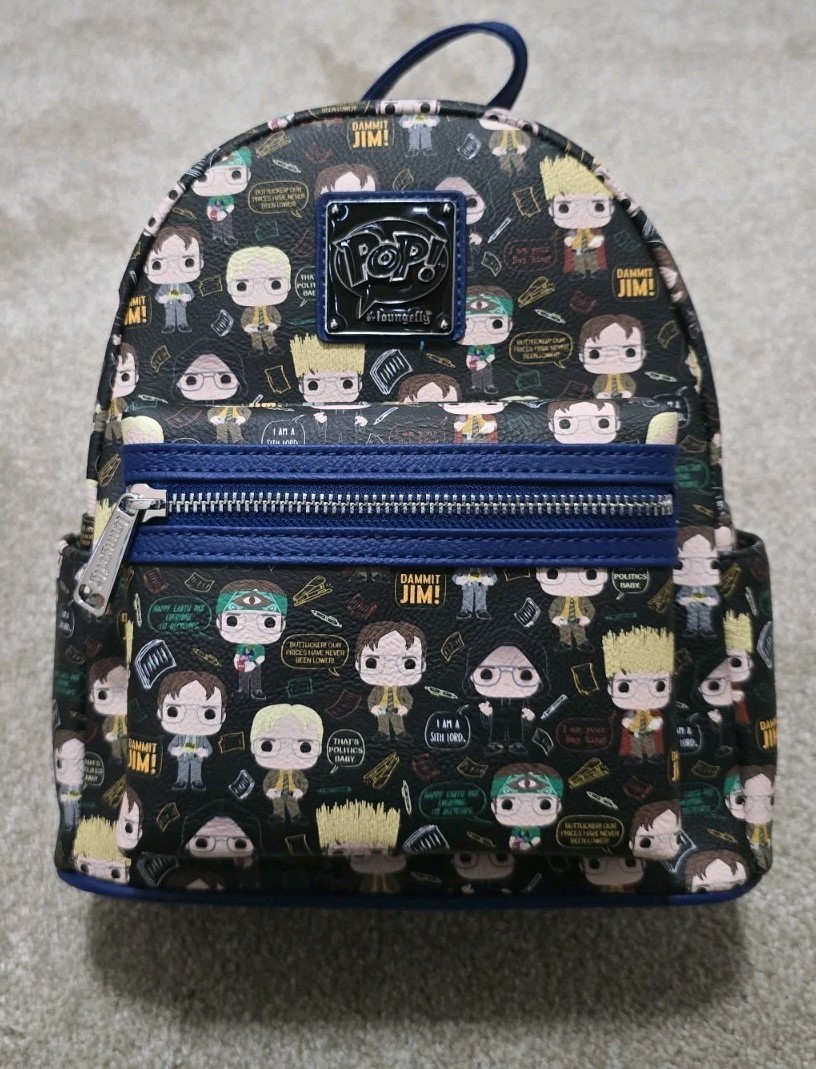 Brand New Loungefly Pop! Backpack Featuring Dwight from The Office TV Show,  BNWT