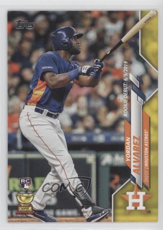2020 Topps Update Debut Walgreens Yellow Yordan Alvarez #U-300 Rookie RC g1m