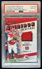 2019 Panini Prestige Patrick Mahomes Gridiron Heritage Jersey #GH-PM PSA 8