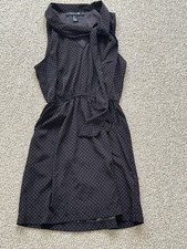 Forever 21 Women’s Mini Dress Black Polka Dots Sleeveless Size S New