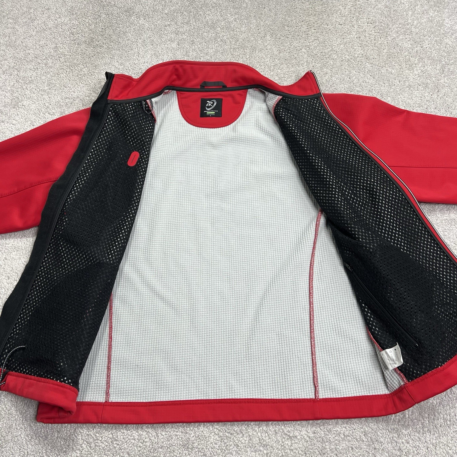 Zero Restriction Jacket Men Large Red SoftShell F… - image 5