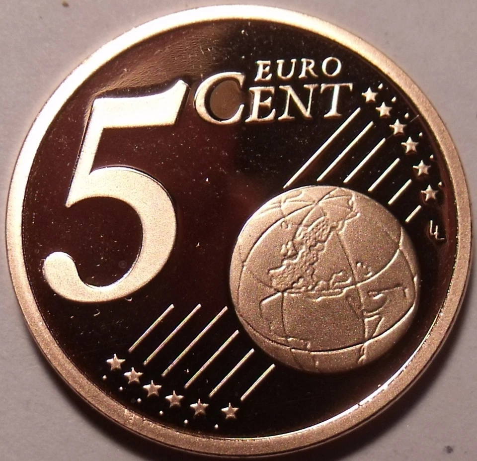 Cameo Proof Germany 2004-G Five Euro Cents~Karlsruhe Mint~Cameo~Free Ship~ - Image 2 of 2