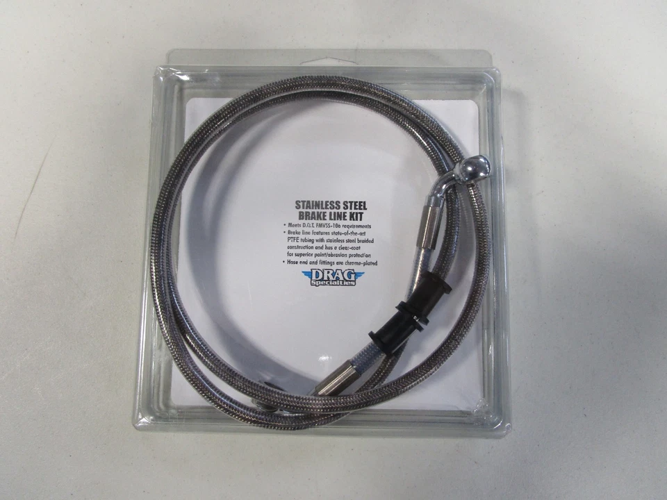 08-14 Harley Davidson Softail Kit de línea de freno de acero inoxidable - Longitud extendida Foto 2 de 4