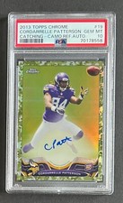 CORDARRELLE PATTERSON 2013 Topps Chrome Rookie RC Camo Refractor Auto /99 PSA 10