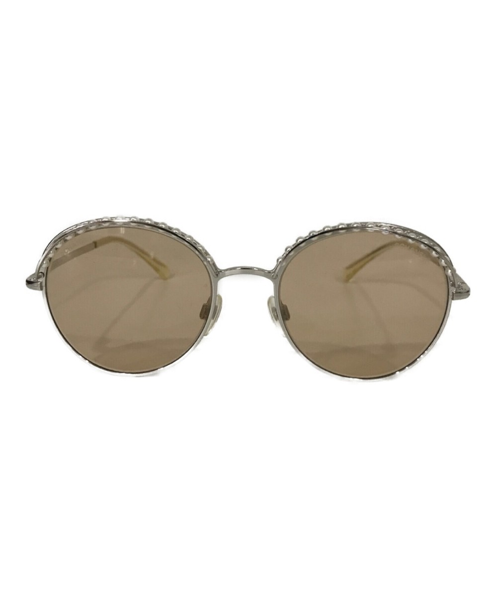 CHANEL 4247-H Womens Sunglasses Round Frame Silver Frame | eBay