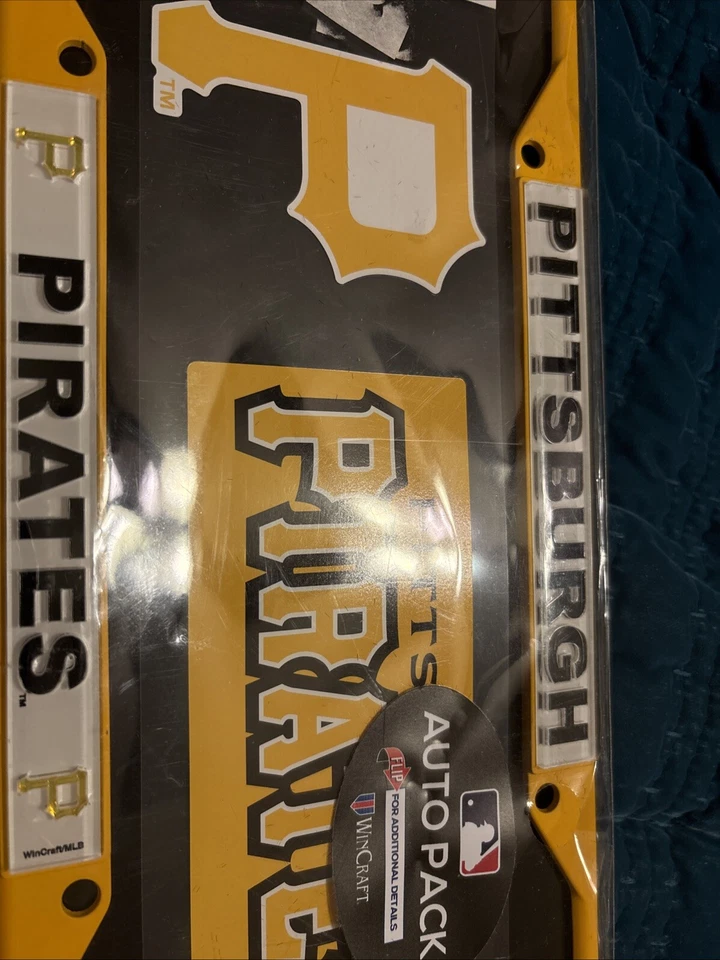 PITTSBURGH PIRATES CAR TRUCK TAG LICENSE PLATE MLB BASEBALL METAL SIGN AUTO PACK - Image 4 of 4