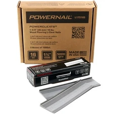 Powernail L175165 16-Gauge 1-3/4-Inch Length L-Cleat Flooring Nails (5000 ct)