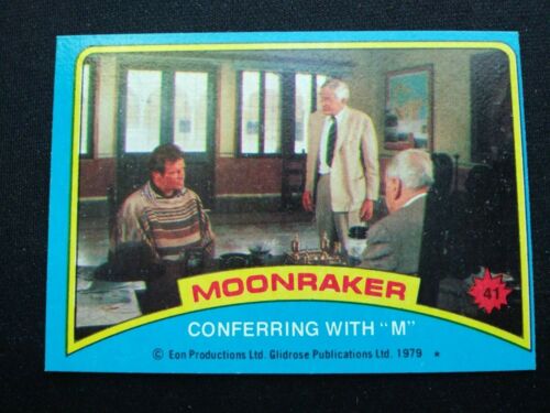 1979 Topps James Bond - Moonraker Card # 41 Conferring with "M" (EX) - Picture 1 of 3