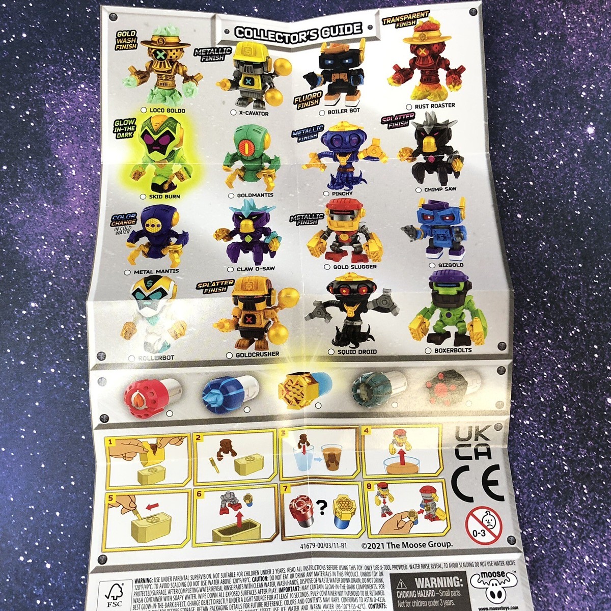 Treasure X Robots Gold Mini Bot- SKID BURN | eBay