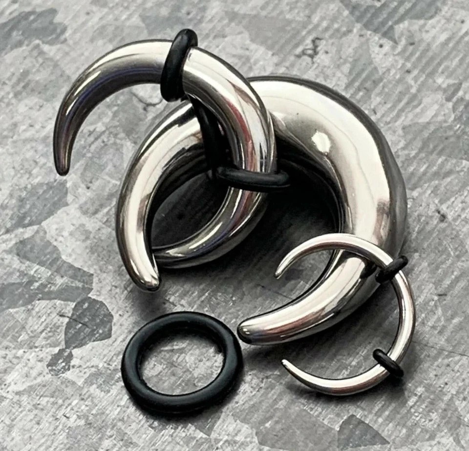 1pc Solid 316L Surgical Steel Septum Ring / Buffalo Taper Expander - Image 2 of 4