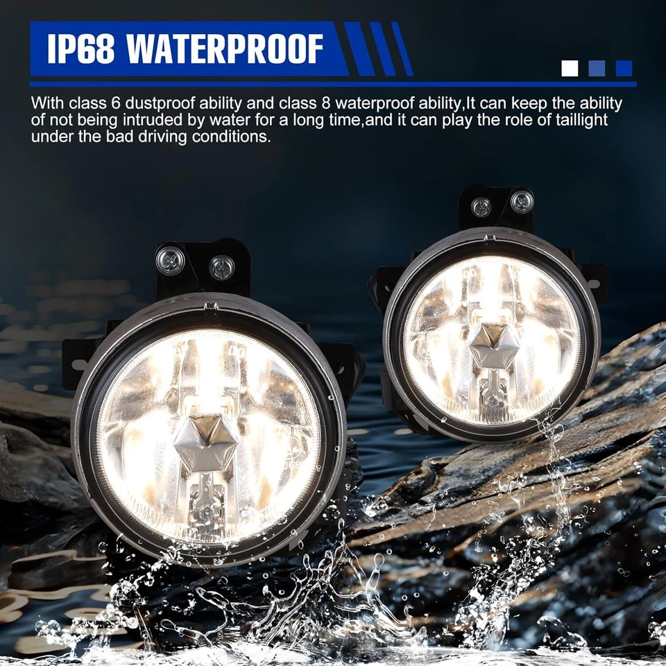 Luces antiniebla para Honda Element 2003-2006 lente transparente de fábrica con kits de interruptor de cableado Foto 3 de 4