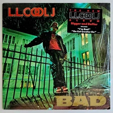 1987 - L.L. COOL J - BAD - BIGGER AND DEFFER LP - DEF JAM RECORDINGS OG PRESSING