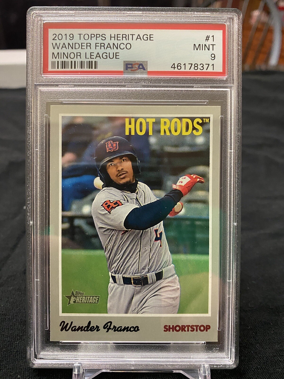 Wander Franco RC 2019 Topps Heritage Minors #1 PSA 9 MINT