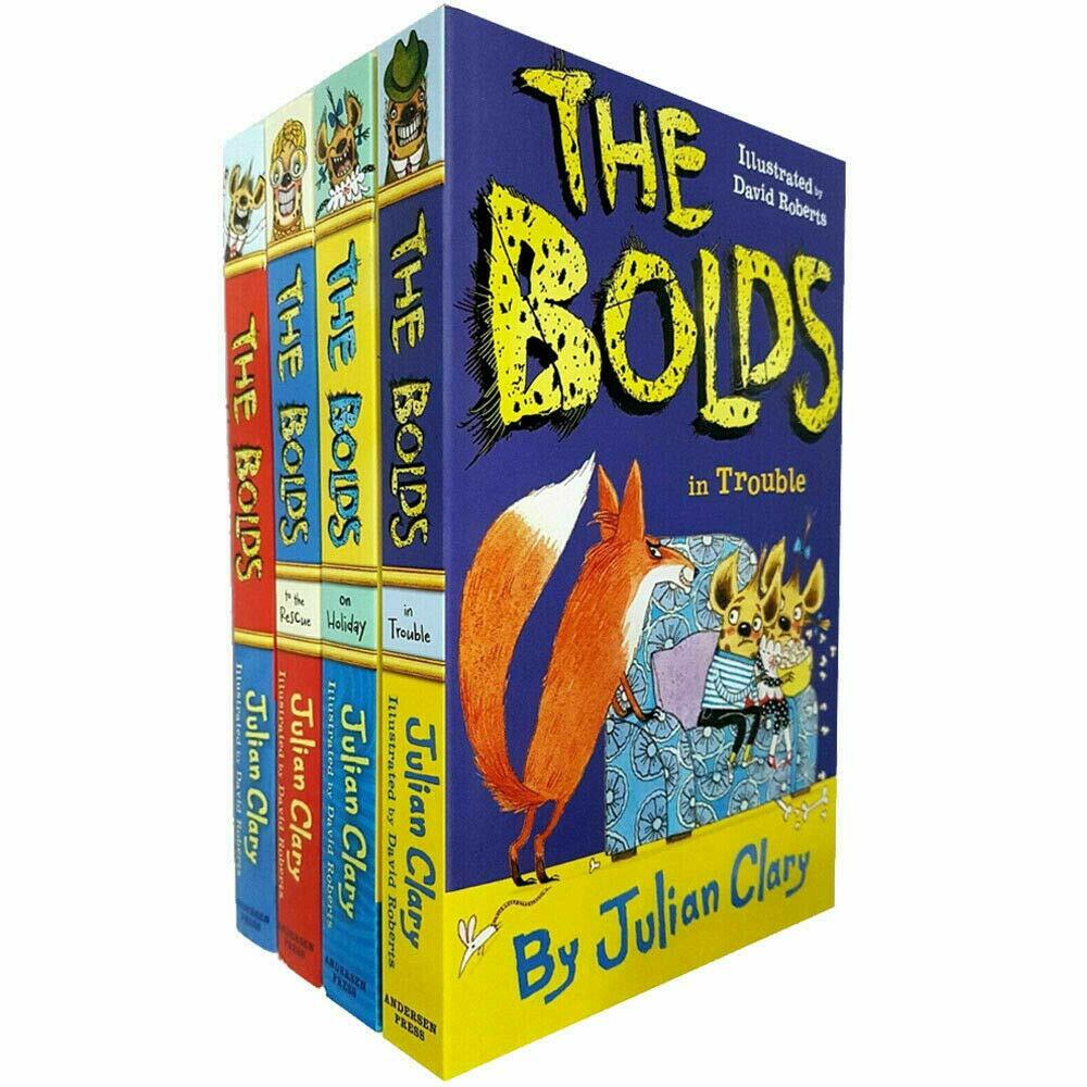 Julian Clary 4 Books Collection Set Bolds,Bolds to the Rescue, Bolds on Holiday