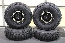 CAN AM DEFENDER HD10 25" COYOTE ATV TIRE & VIPER BLK WHEEL KIT CAN1CA