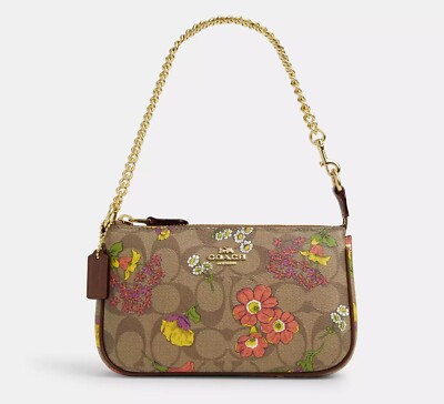 NWT Coach Nolita 19 In Signature Canvas With Floral Print