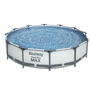 Bestway Steel Pro Max 12ft x 30in Frame Round Above Ground Swimming Pool w/ Pump - Click1Get2 Deals&set=par&price_min=200&sale=mega Discount&set=par&discount=60 Or More&sale=mega Discount