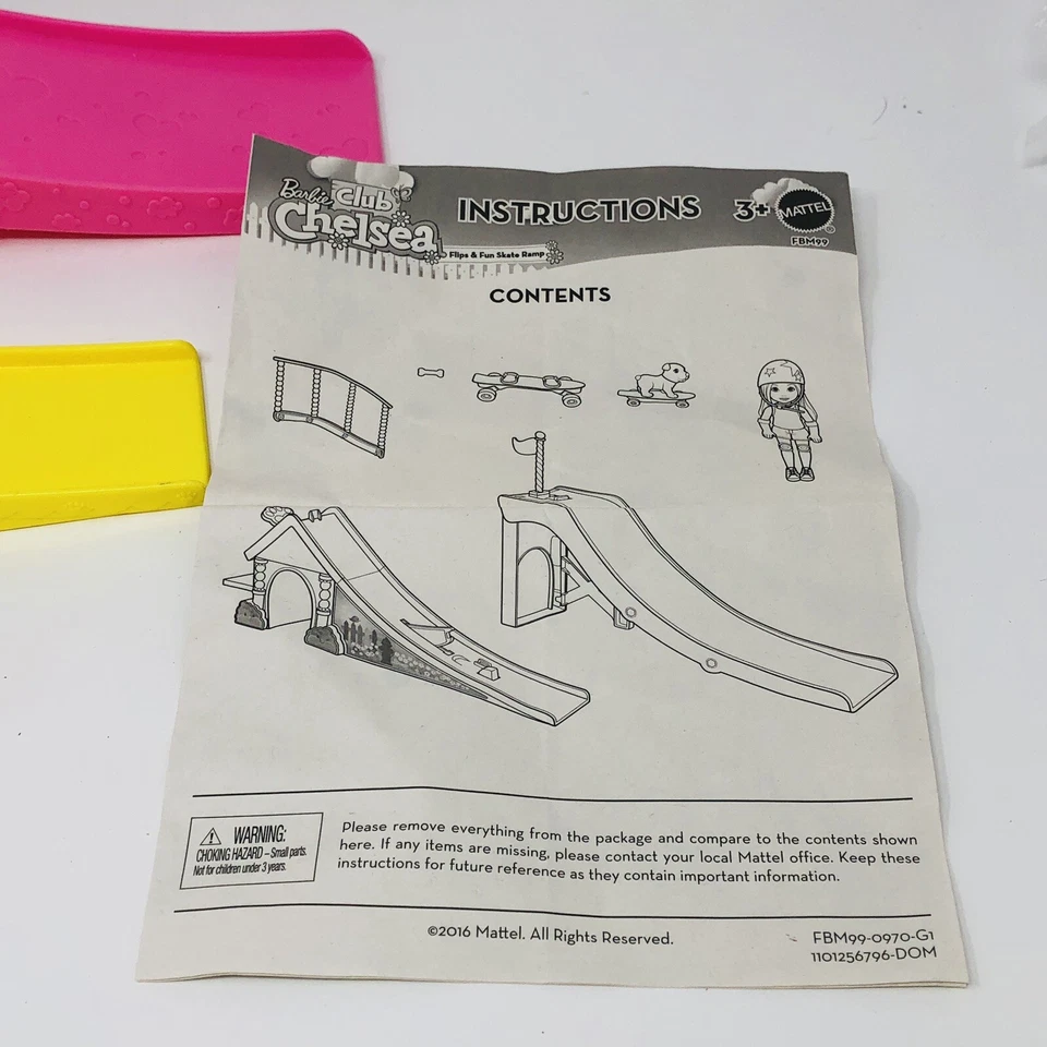 Кукла-собака 2016 Mattel Barbie Club Chelsea Flip and Fun Skate Ramp в комплекте - Изображение 2 из 4