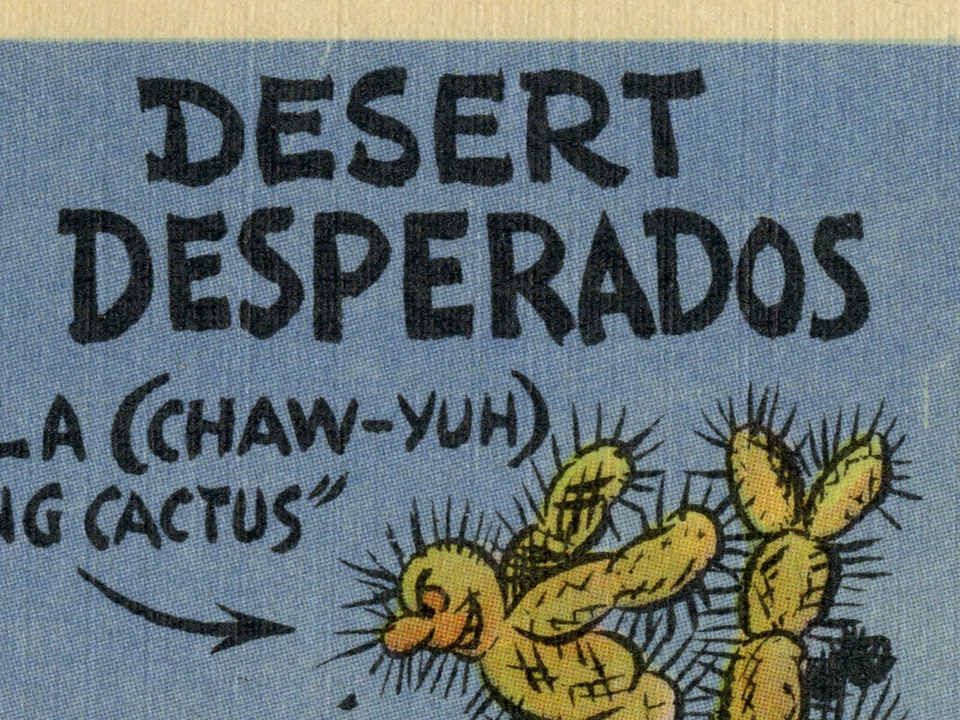 ¡Póster de Desert Desperados 1941! (hasta 24" x 36") - Postal vintage - Cactus Foto 2 de 4