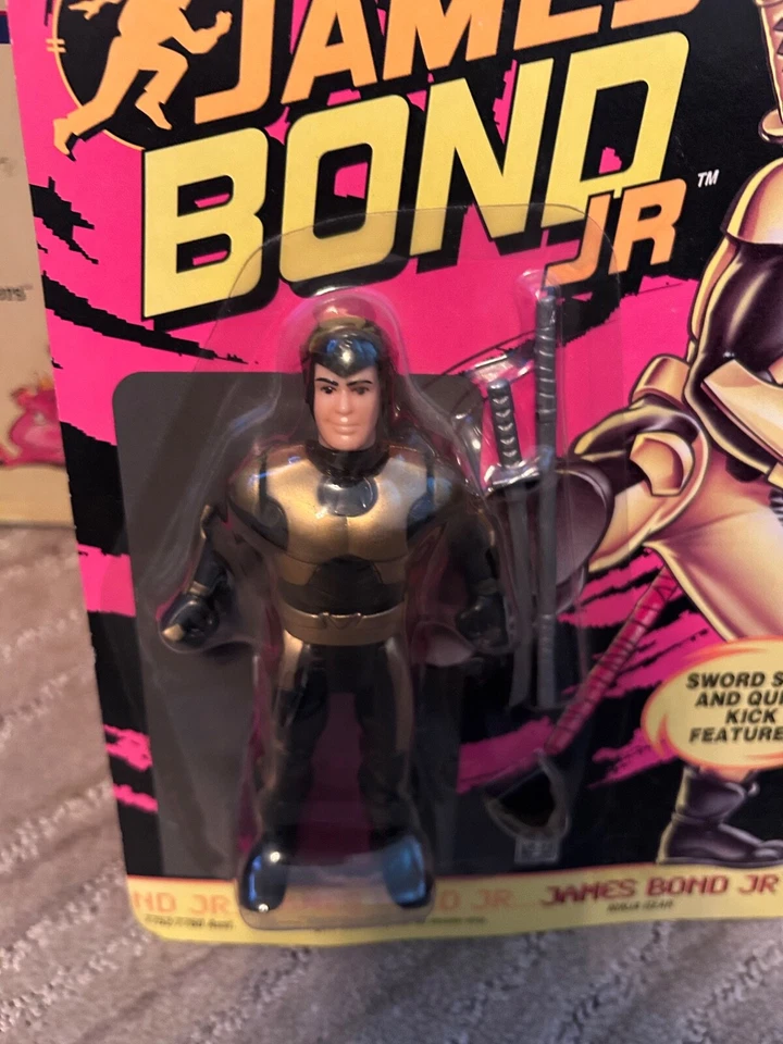 James Bond Jr.(忍者装备)5 英寸可动人偶 1991 年孩之宝密封  — 第 2/4 张图片