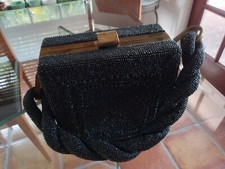 Vintage Women's Iridescent Beaded Handbag from the 1940's PRICE REDUCED