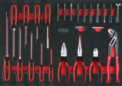 KS TOOLS SCS Schraubendreher- und Zangen-Satz, 112-tlg. in 1/1 Systemeinlage (71
