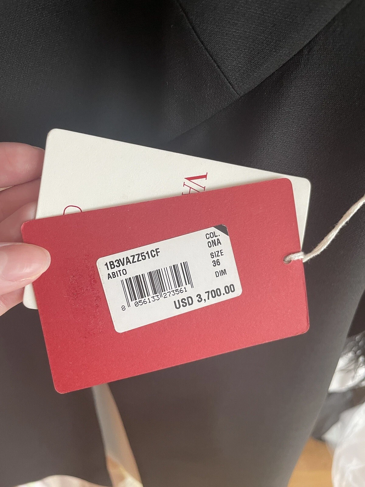 Mini abito couture in crepe impreziosito da fiocco Valentino $3700 nuovo con etichette IT 36