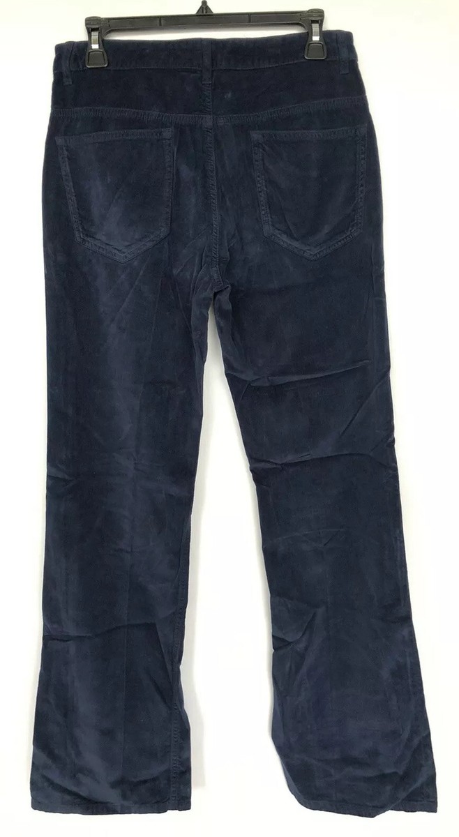 Prada Women Pants Size 27 NWT Dark Blue Velvet 100% Cotton | eBay