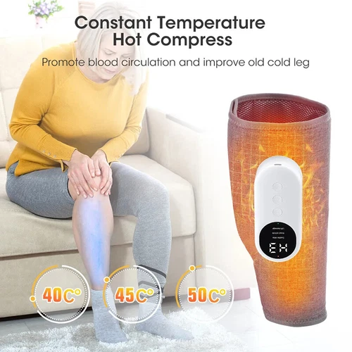 3 Modes Leg Massager Cordless Calf Air Compression Massager W/ Heat Pain Relief - Picture 6 of 25