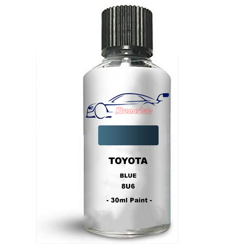 Touch Up Paint For Toyota Auris Blue 8U6 Stone Chip Brush Scrape eBay