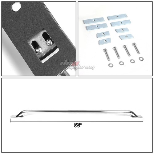 FOR 92-11 RANGER 72" 00-05 TUNDRA 74"/76" BED SIDE 65"METALLIC TUBULAR RAIL BARS - Picture 4 of 6