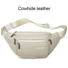 Genuine Leather Belt Bag Women's Waist Bags Fanny Pack Belt Phone Bags Bumbag