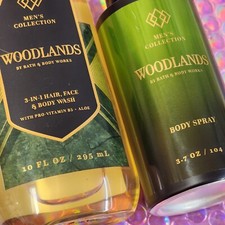 Bath Body Works Woodlands Body Wash Spray Set BBW Mens Fragrance Scented New
