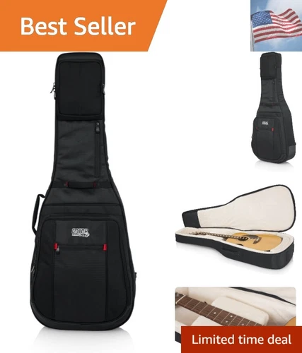Cases Pro-Go Ultimate Guitar Gig Bag; Fits Acoustic Guitars , Black