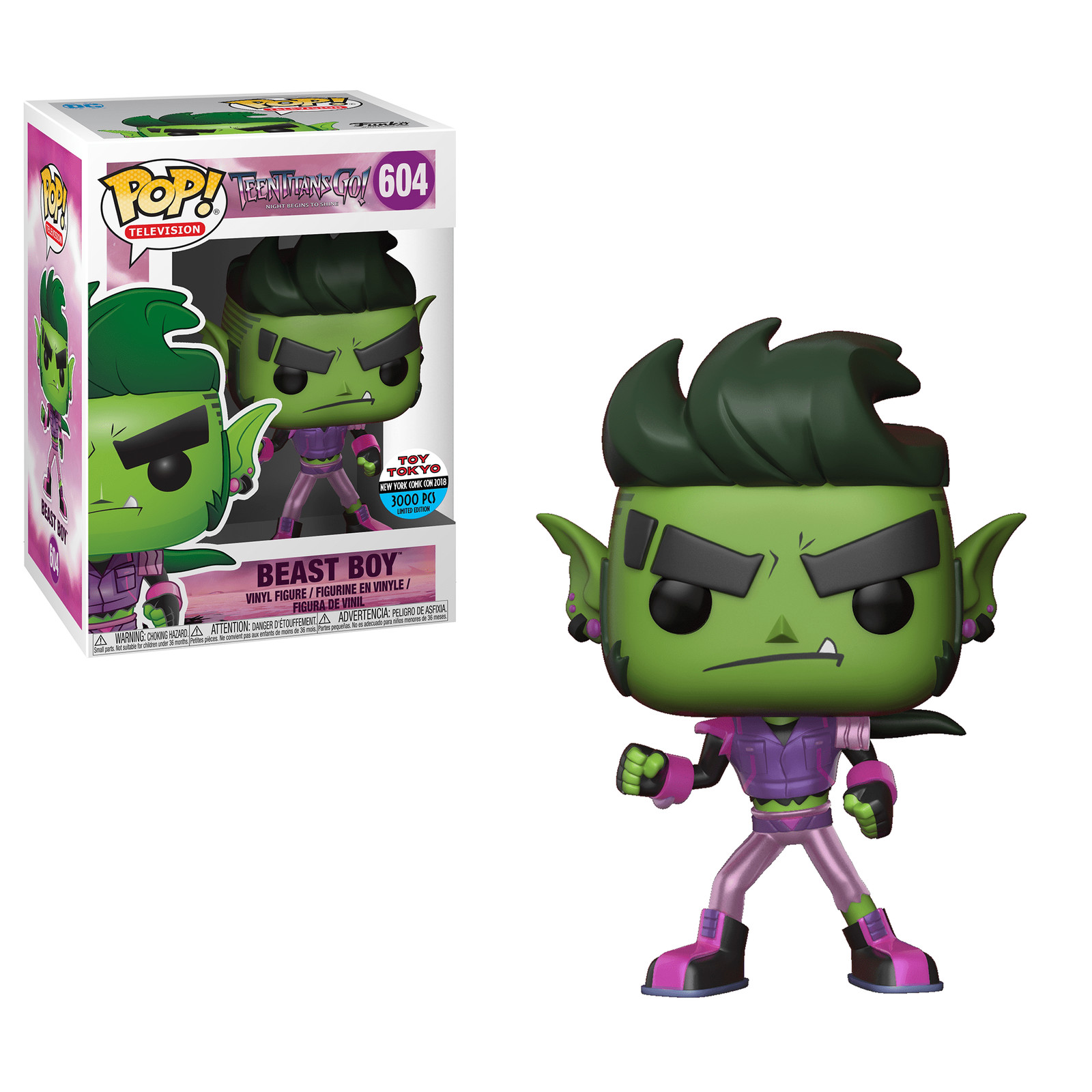 Funko Pop! Television Dc Teen Titans Go! Beast Boy - Metallic Vinyl Figure