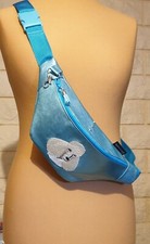 Marsupio borsa gas hipbag crossbag gassi borsa turchese cane barboncino pezzo unico