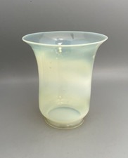 Vintage Vaseline Glass Bell Shaped Gas Lamp Shade - 3 1/4" Lipped Fitter