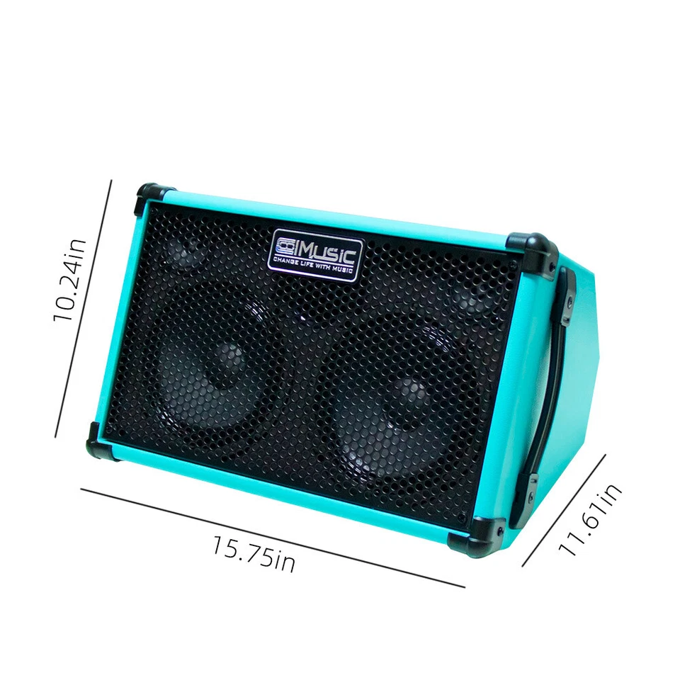 Coolmusic 80w Powered Battery Acoustic Guitar Amplifier - image 3 of 4