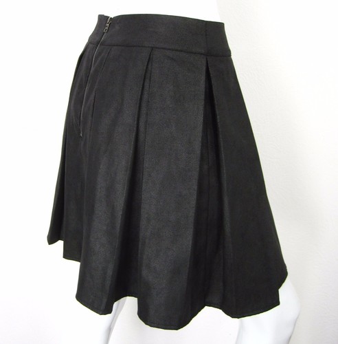 Red Saks Fifth Avenue Pleated Mini Skirt Size M Medium Solid Black - Bild 5 von 6