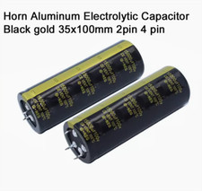 100v 15000uf Horn Aluminum Electrolytic Capacitor Black gold 35x100mm 2pin 4 pin