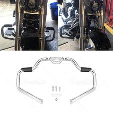 Mustache Highway Engine Guard Front Crash Bar 1 1/4" For Harley FLDE Softail 18+