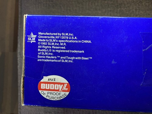 Buddy L Die Cast Kenworth Sonic Hauler semi camion moulé sous pression vintage fabriqué en 1992 - Photo 7/8