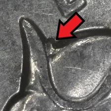 2021-P Washington Crossing Delaware Die Chip on Hat Error/Variety Quarter Circ.