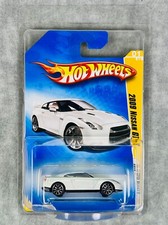 🎌🎌🎌Hot Wheels 2009 Nuovi Modelli 2009 Nissan GT-R in Bianco H31🎌🎌🎌🎌