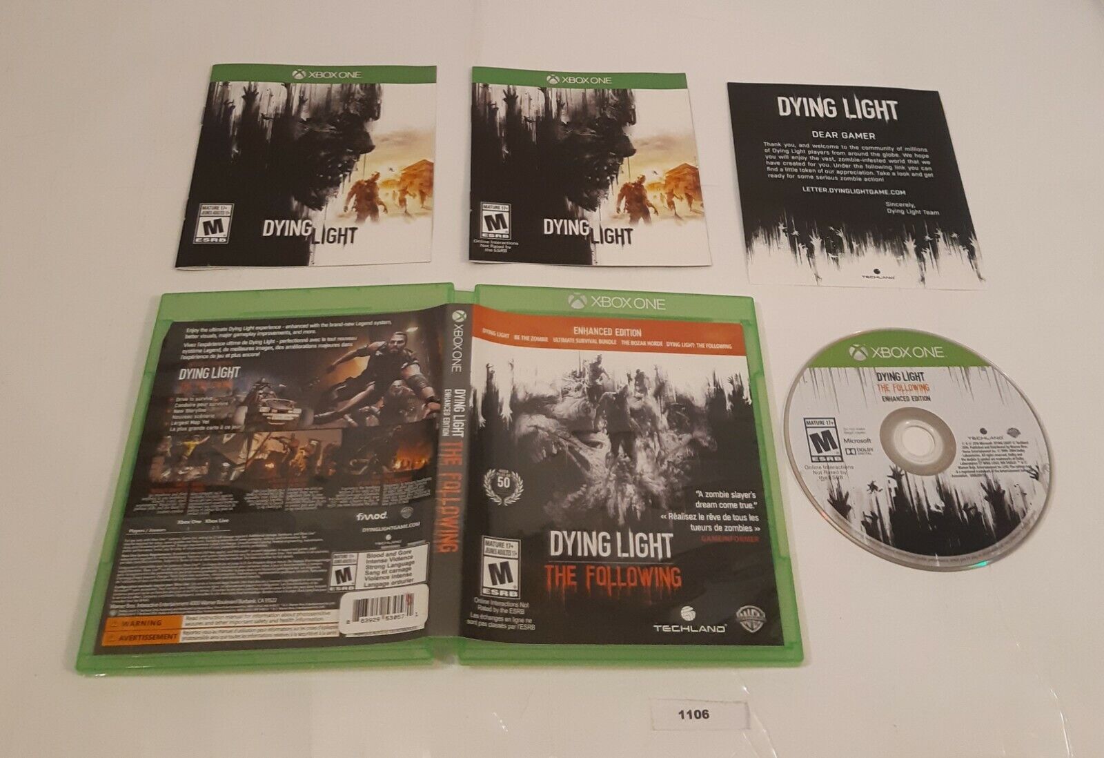 Dying Light The Following [ Enhanced Edition ] (XBOX ONE) NEW