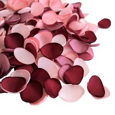 300pcs Rose Petals Satin Flower Petals for Wedding Flower Girl Basket Table C...