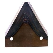 Dente lama sezione rigata tipo larga per motofalciatrice Casorzo Gribaldi&Salvia