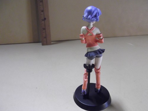 Super Robot Taisen Wars Blue Hair w/Skimpy Orange & Yellow Outfit 4.5"in Figure - 第 4/7 張圖片