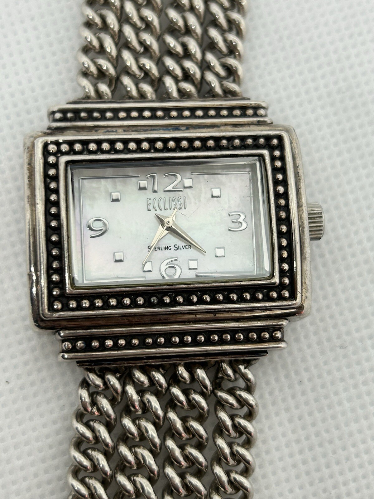 ECCLISSI Sterling Bali Multi-Chain Watch 6.5 Inch Working 88.8g Metropolitan Design