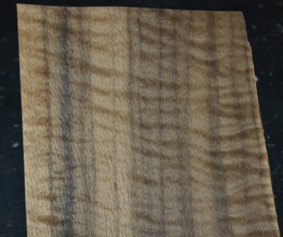 Fumed Curly Beech Raw Wood Veneer Sheet 6.5 x 36 inches 1/42nd thick   N5942-94